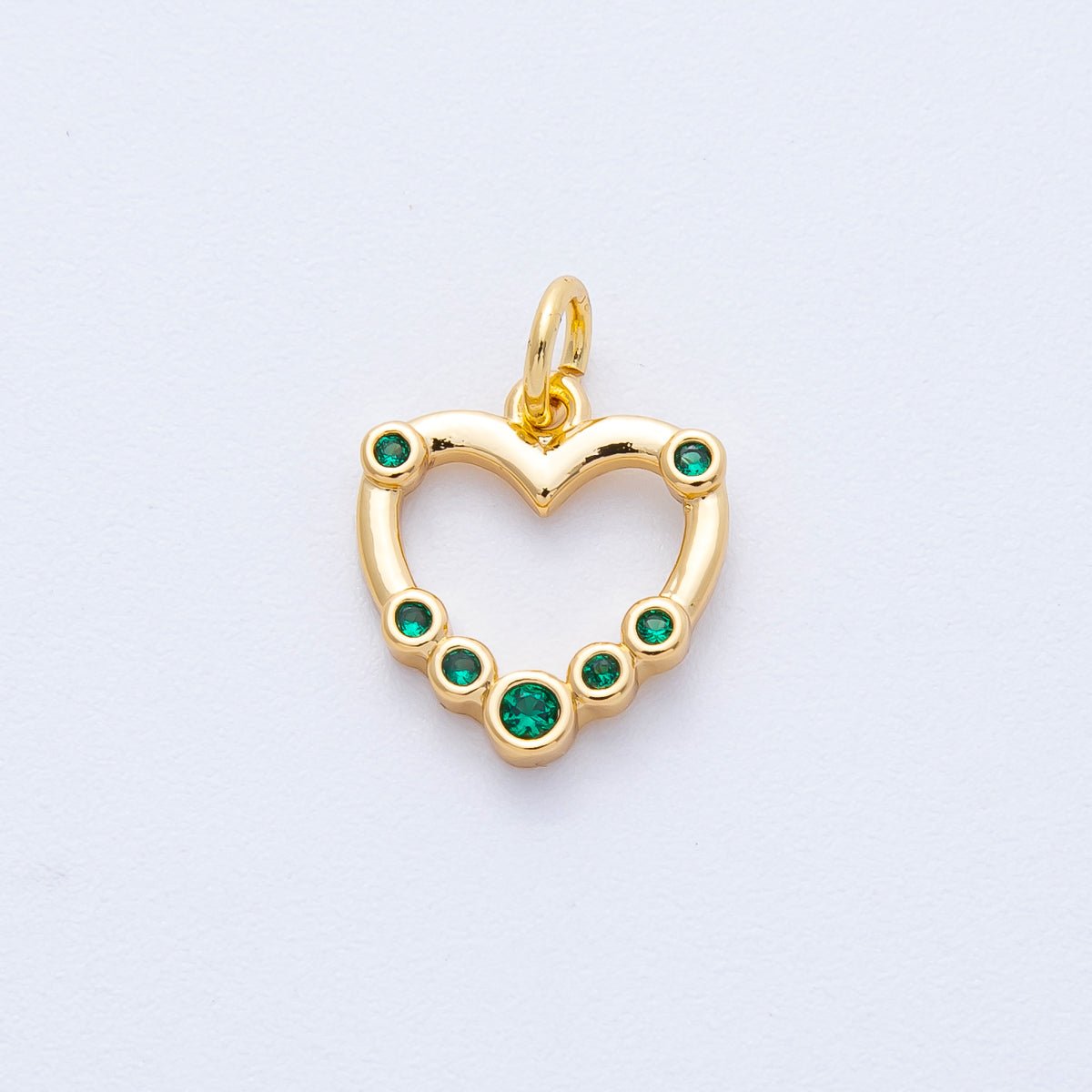 The Heart in Shades of Green - selected supplier variant Charms-00068