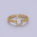 The Golden Halo Ring