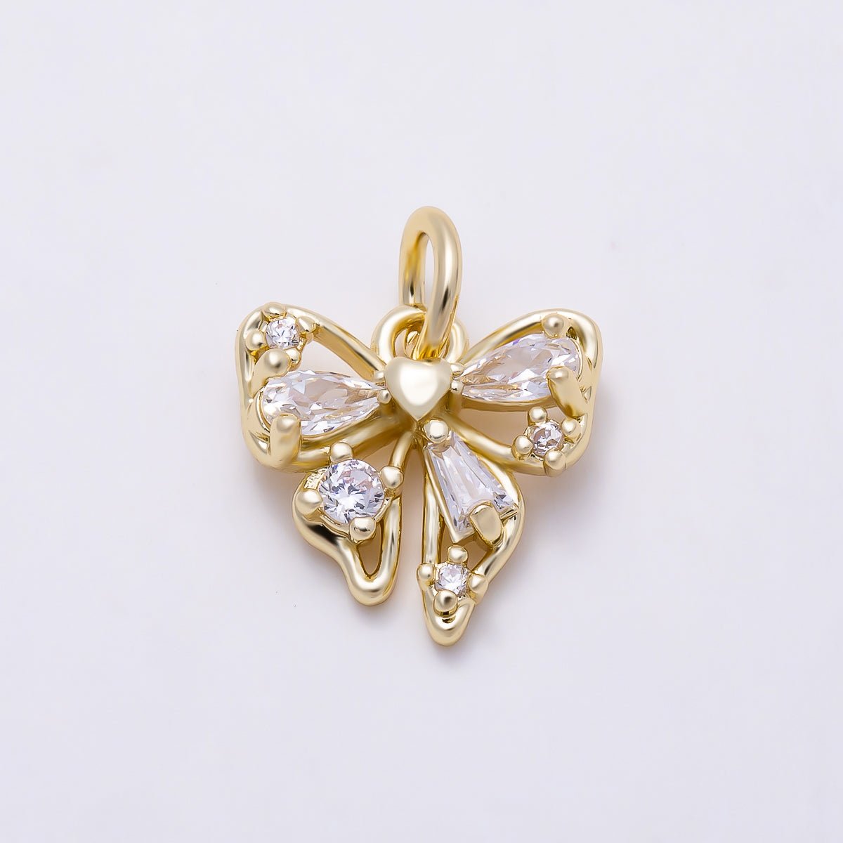 The Bow with Scattered Crystals - selected supplier variant CHARMS-01606