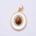 The Oval in Tiger's Eye - selected supplier variant CHARMS-01584