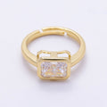 The Everlasting Bezel Ring, Radiant, Gold