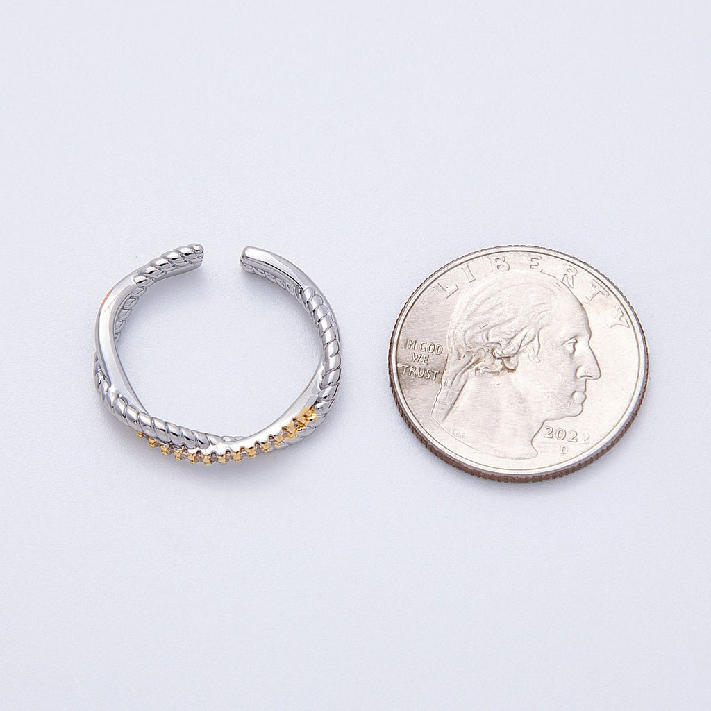 The Woven Promise Ring, White