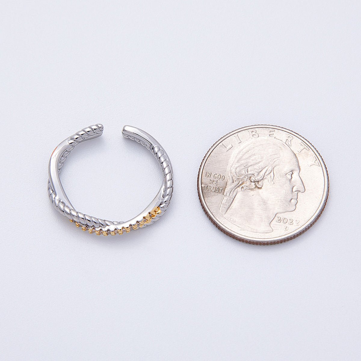 The Woven Promise Ring, White