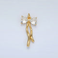 The Ribbon with Crystal Ends - selected supplier variant AC-00101-Clear
