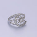 The Crescent Wish Ring, White