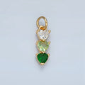 Three Hearts in Garden Green - selected supplier variant AG-00890-Green