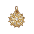 The Moon in the Garden Window — AC-00973 — one charm with attached ring or bail, transparent background