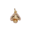 The Mushroom under the Hedge — AG-00418 — one charm with attached ring or bail, transparent background
