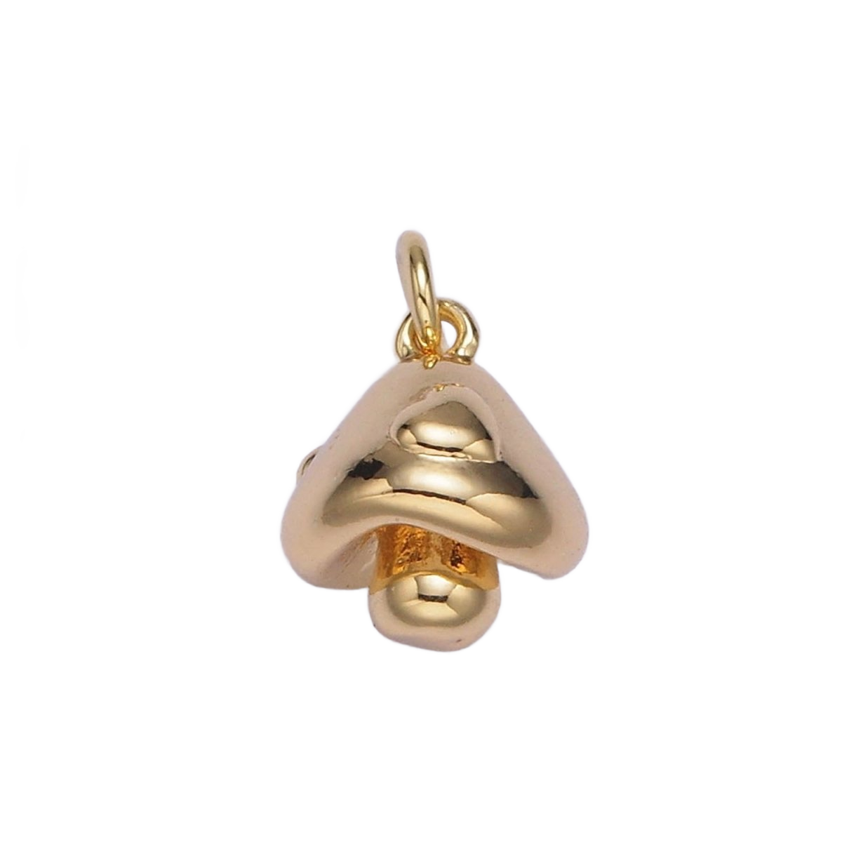 The Mushroom under the Hedge — AG-00418 — one charm with attached ring or bail, transparent background