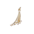 The Wish That Passed My Window — AG-00675 — curved golden shooting-wish charm with Everlasting Crystal accents and attached jump ring, transparent background