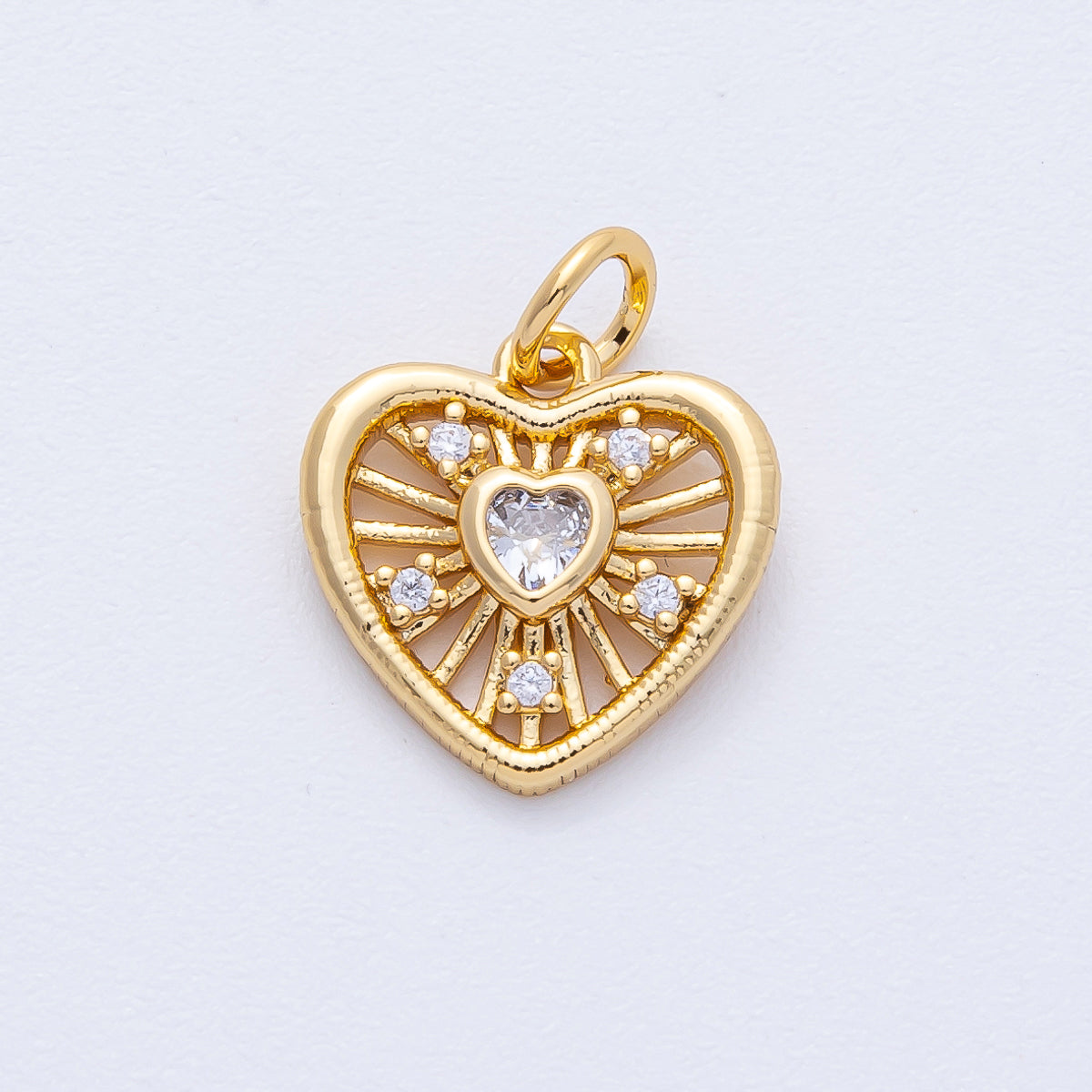 A Heart in a Little Sunburst - selected supplier variant AK-00180