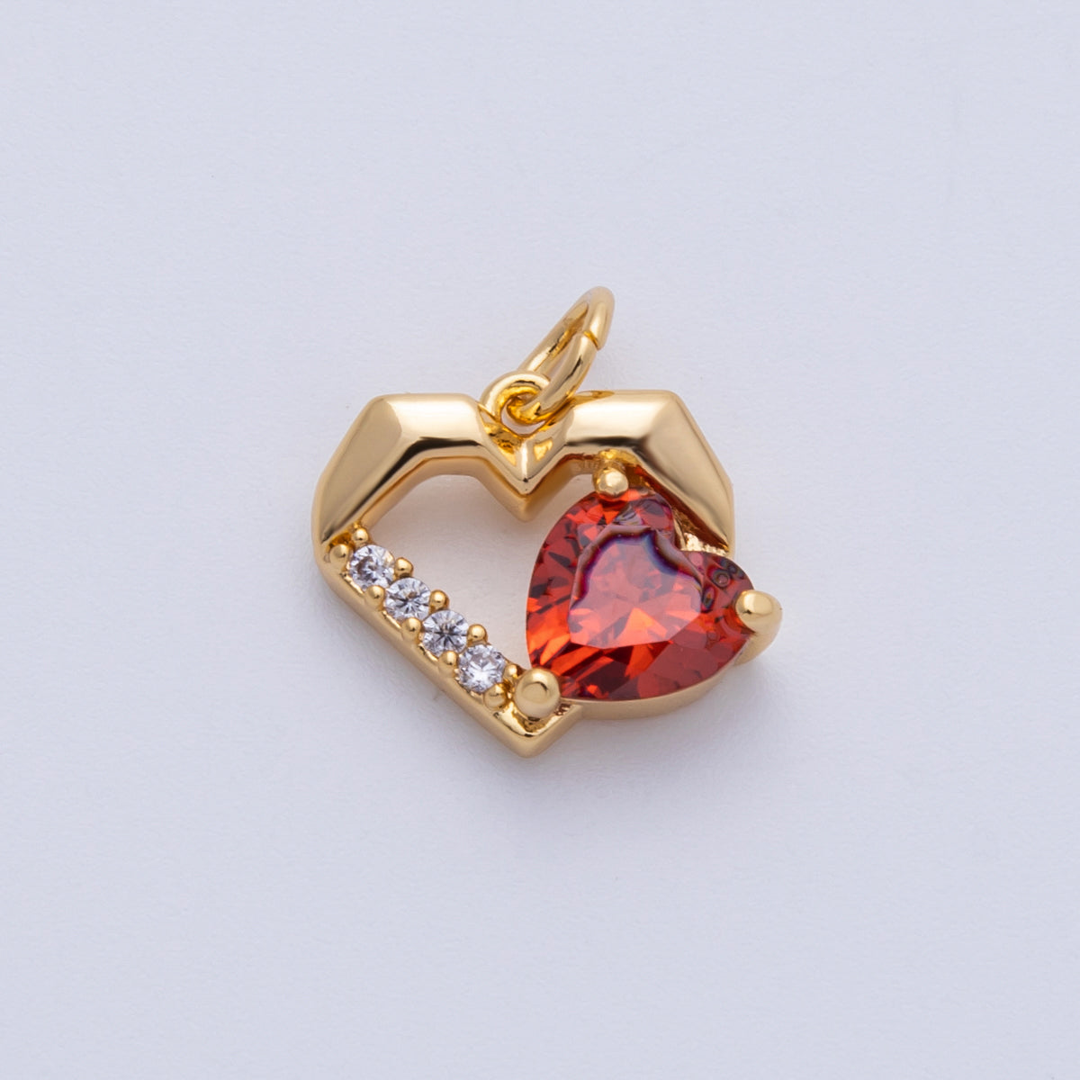 The Heart with a Red Corner - selected supplier variant Charms-00116