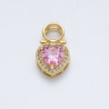 A Heart in a Pink Loop - selected supplier variant CHARMS-00146
