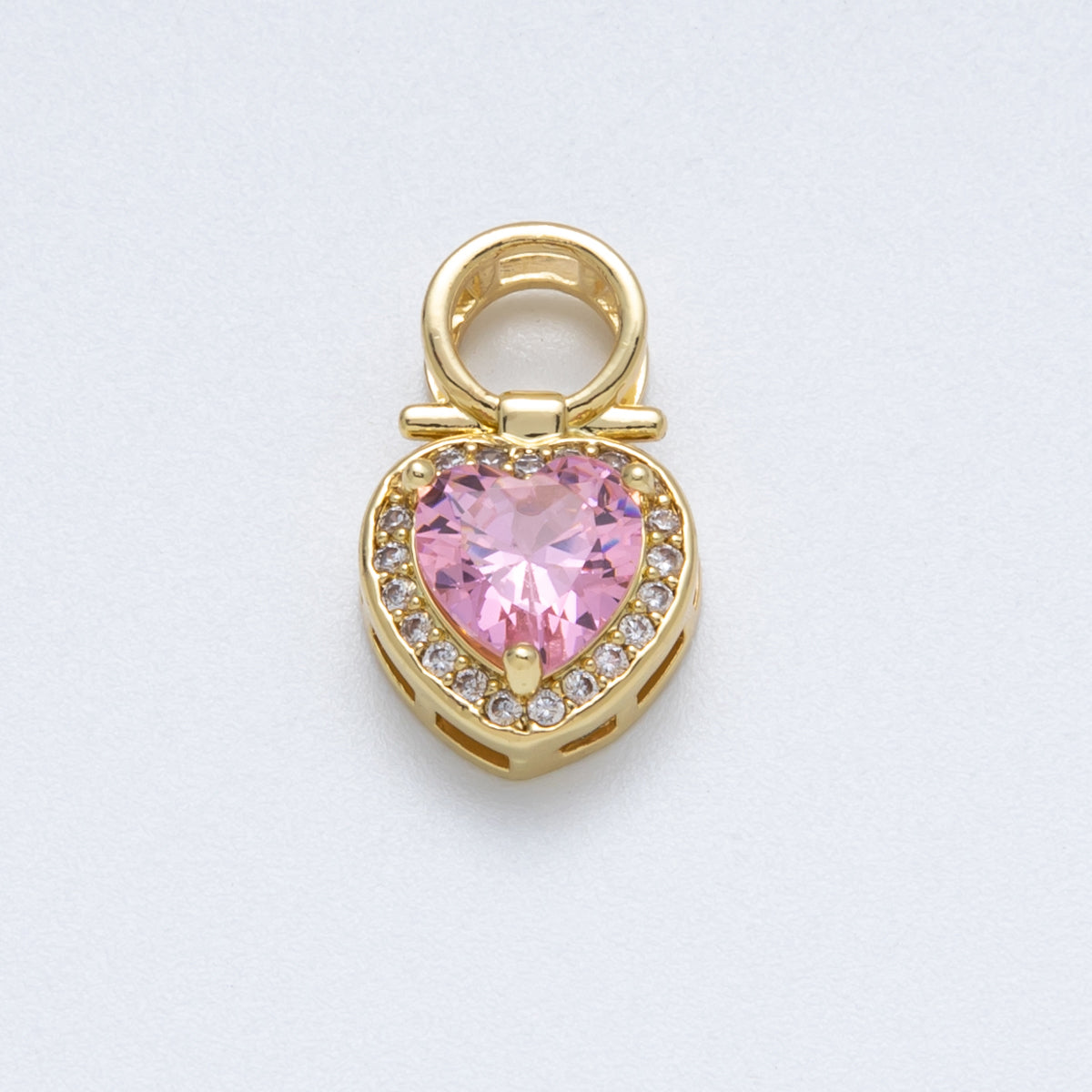 A Heart in a Pink Loop - selected supplier variant CHARMS-00146