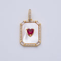 The Red Heart in the Portrait - selected supplier variant Charms-00167