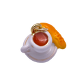 Breakfast cup and pastry charm with attached jump ring — CHARMS-00570