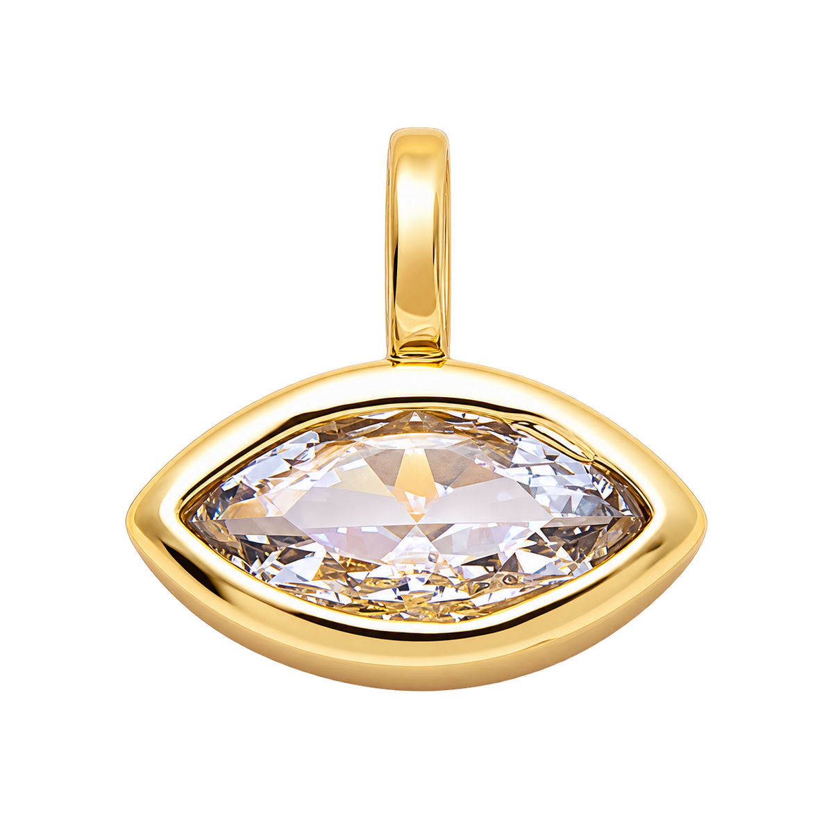 The Everlasting Bezel, Petite Marquise — Gold