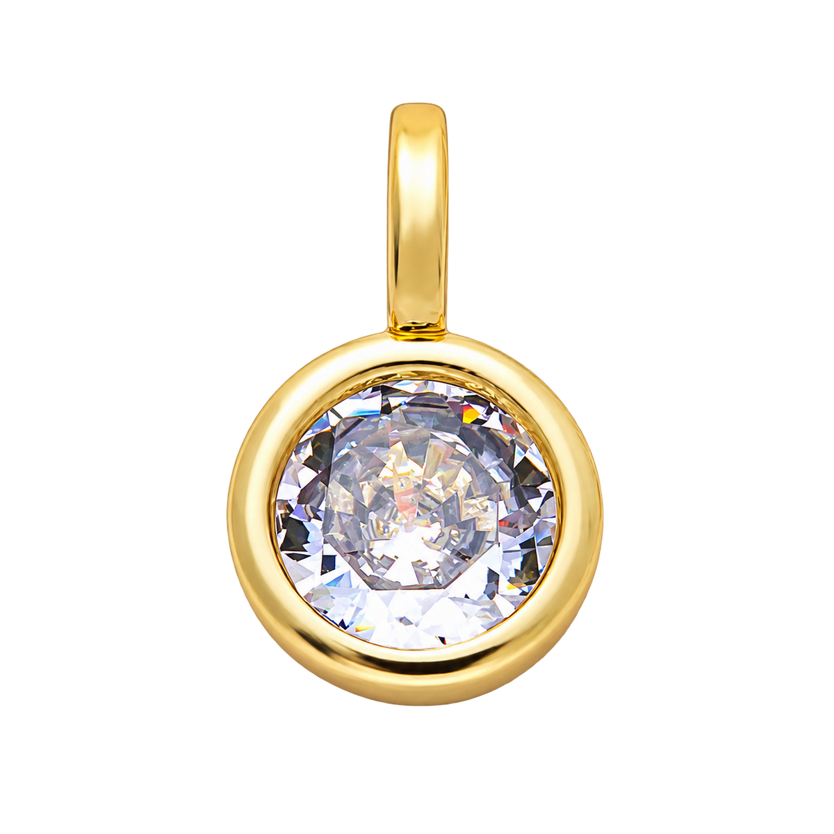 The Everlasting Bezel, Petite Round — Gold