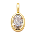 The Everlasting Bezel, Petite Oval — Gold