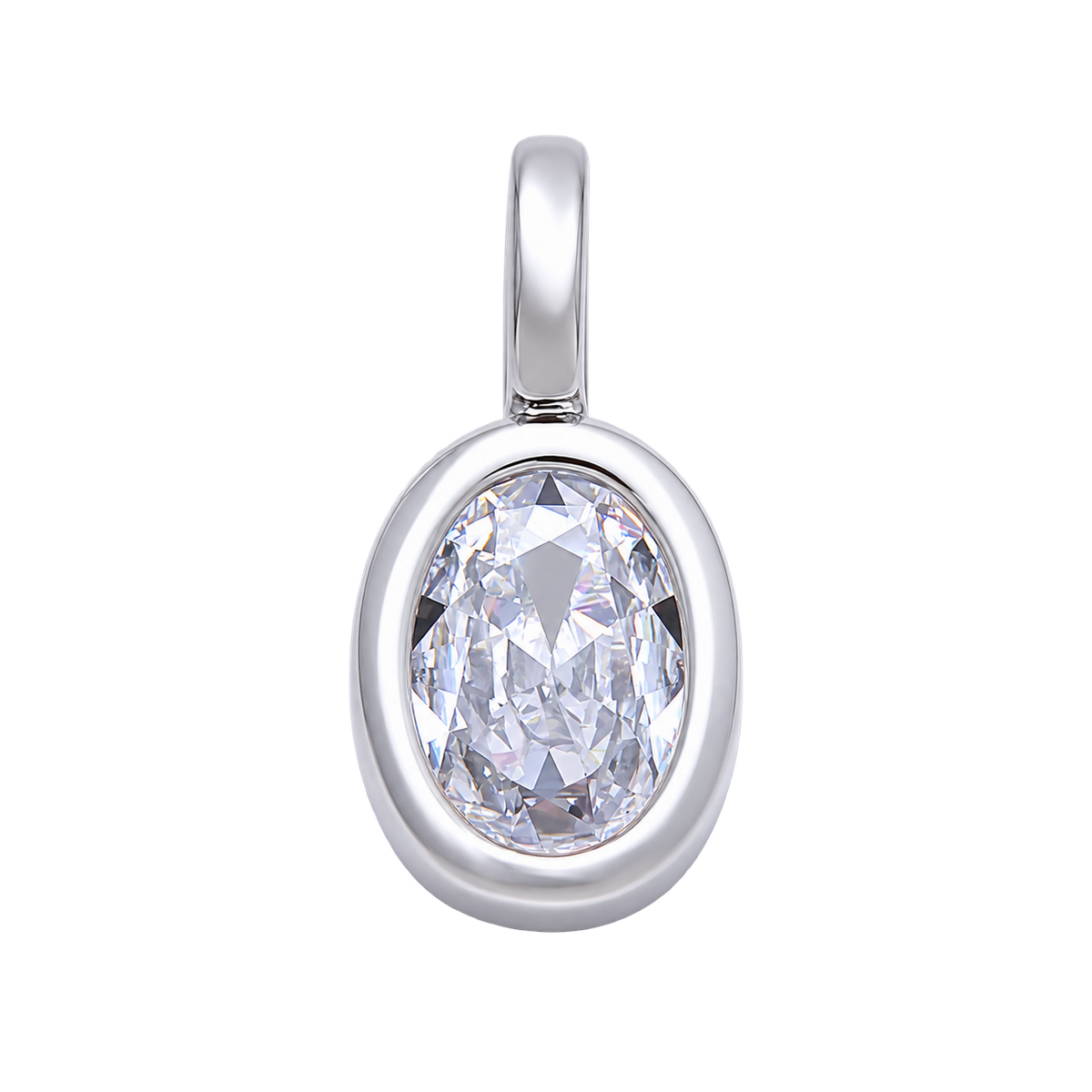The Everlasting Bezel, Petite Oval — Silver