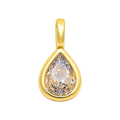 The Everlasting Bezel, Petite Teardrop — Gold