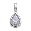 The Everlasting Bezel, Petite Teardrop — Silver