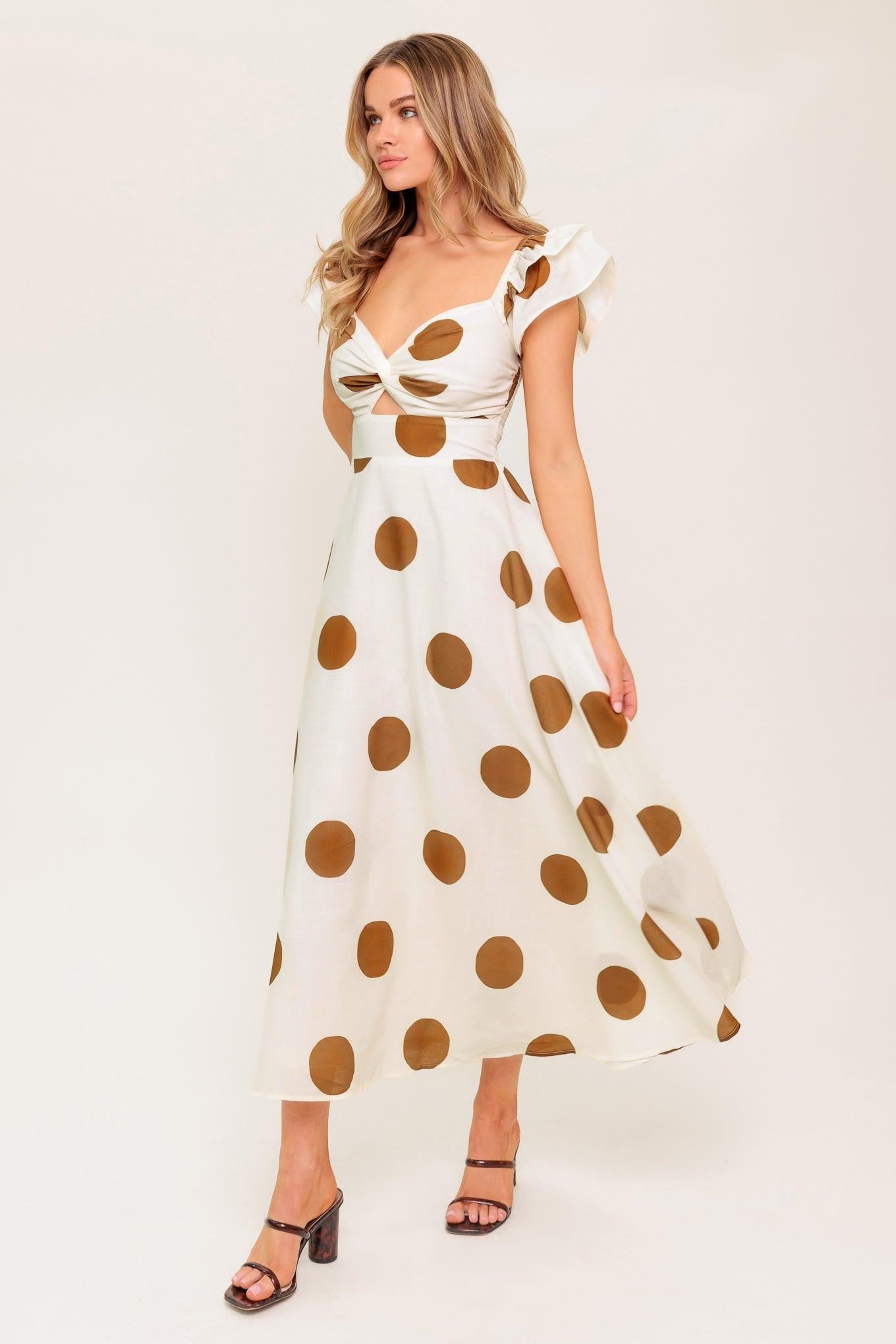 MOJITO MOOD WOVEN MIDI DRESS
