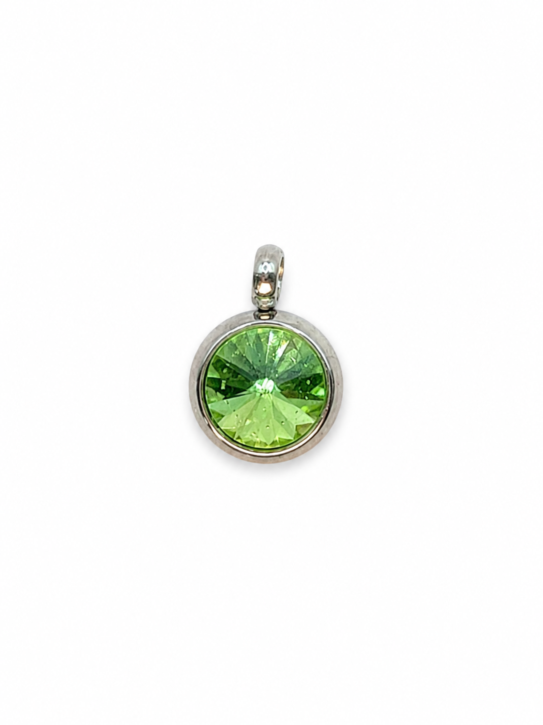 Everlasting Crystal Bezel, Peridot, White, Thread Only