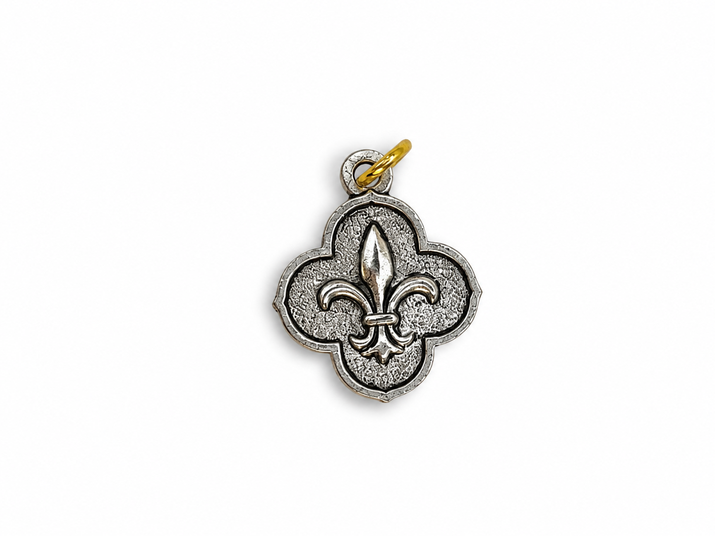 Fleur De Lis Clover, White