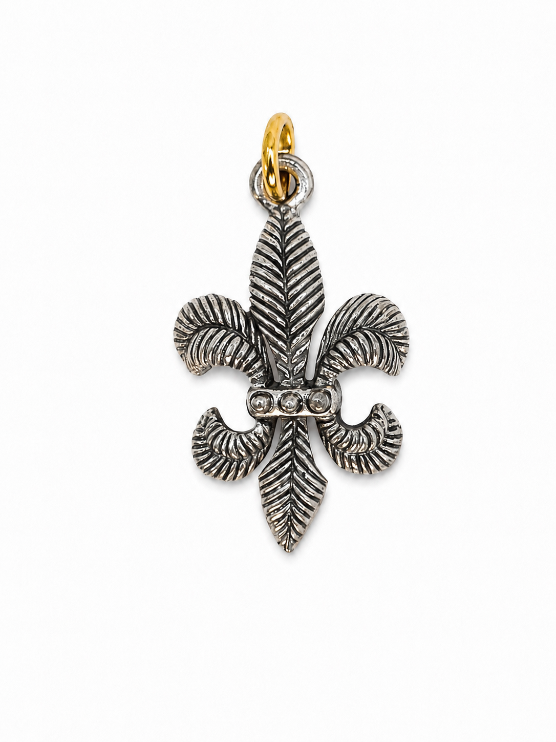 Fleur De Lis Ornate, White