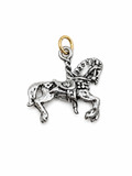 The Little Carousel Horse, White