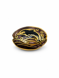 Ornate Spacer Dolphin, Enamel, Thread Only