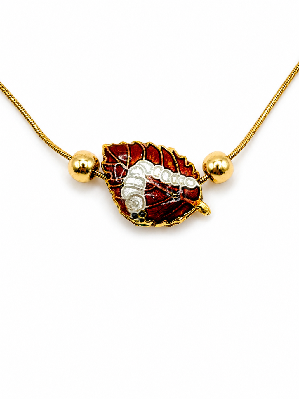 Ornate Spacer Fall Leaf, Thread Only