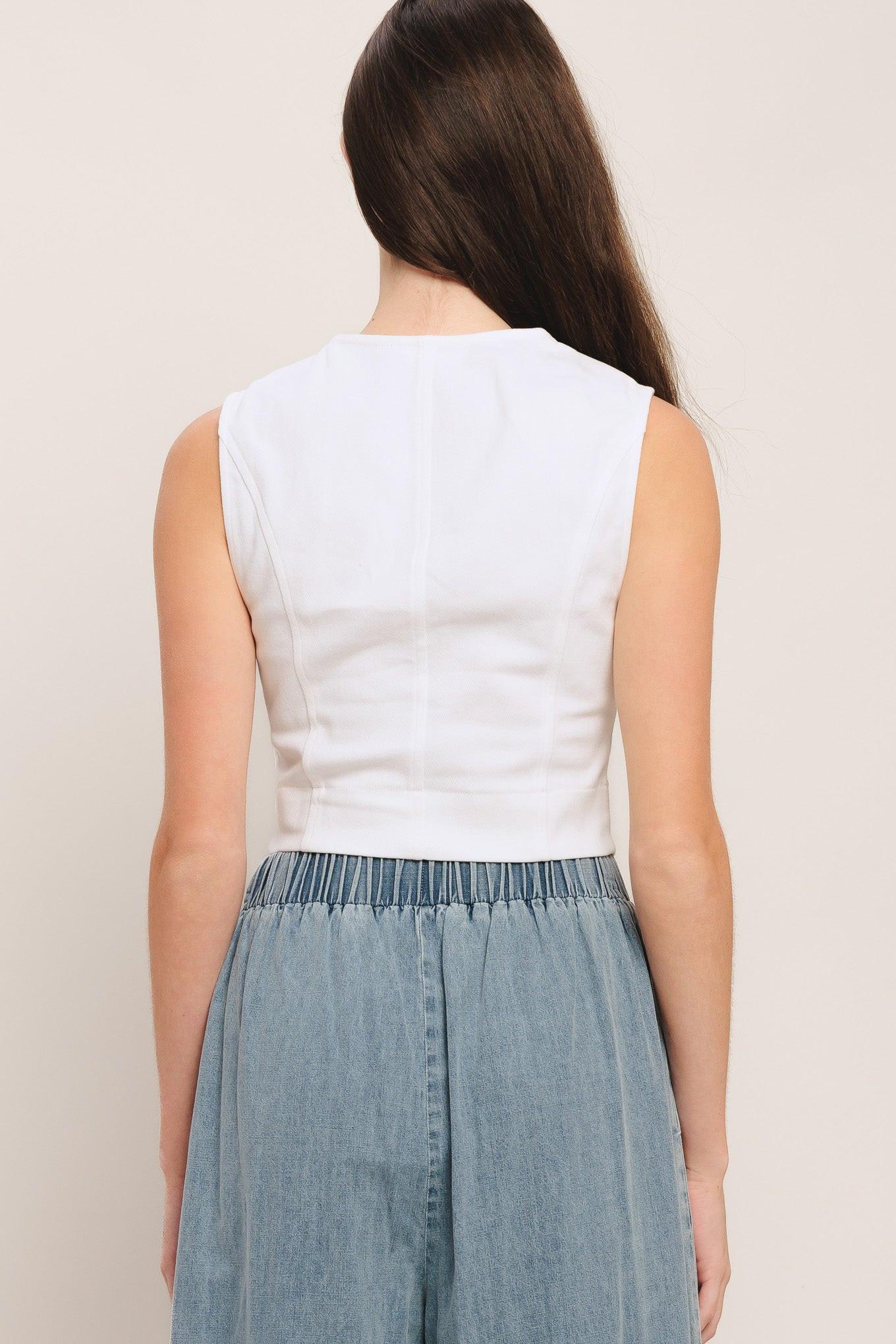 EASY WEAR WESTERN WOVEN TOP