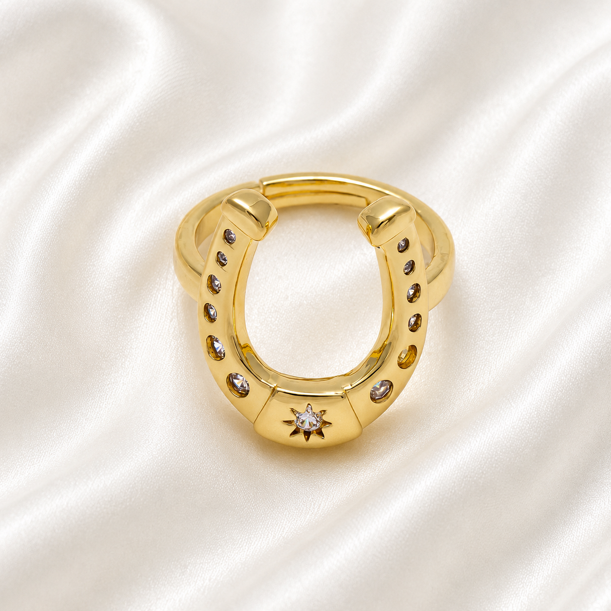 The Starlight Horseshoe Ring