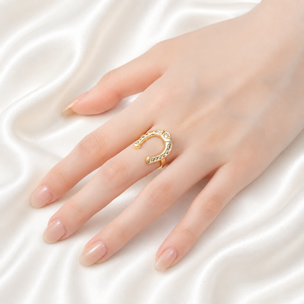 The Starlight Horseshoe Ring