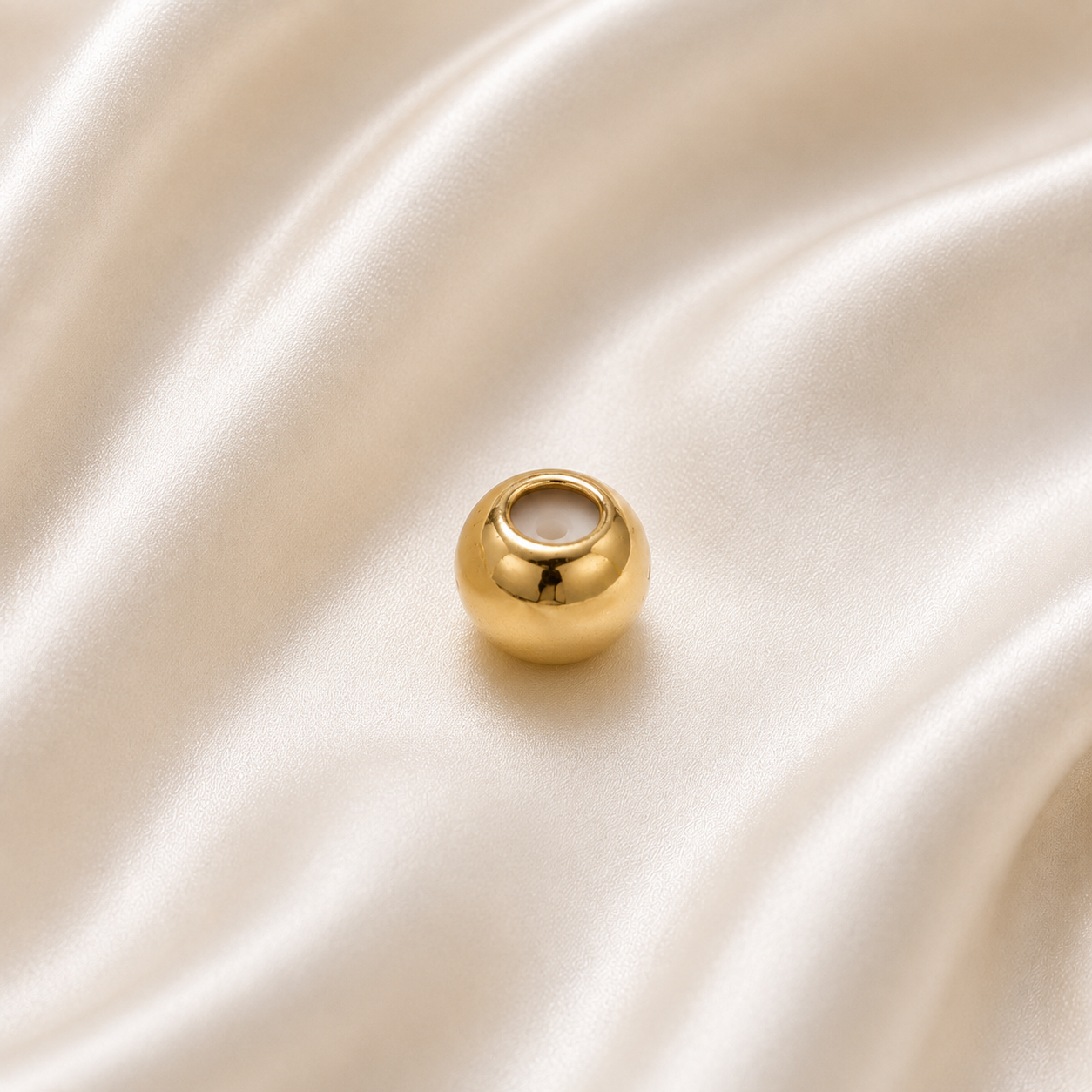 Sliding Bauble Bead, Small, Gold