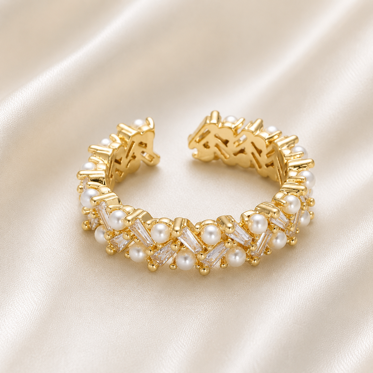 The Pearls of Her Dreams Ring